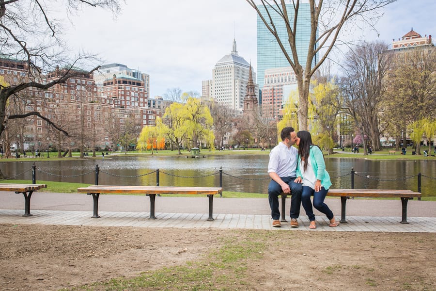 Boston Public Garden, Engagement Session, Reiman Photography