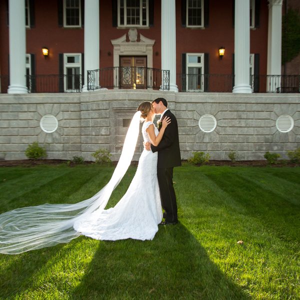 Holy Cross, wedding, summer, purple, Worcester