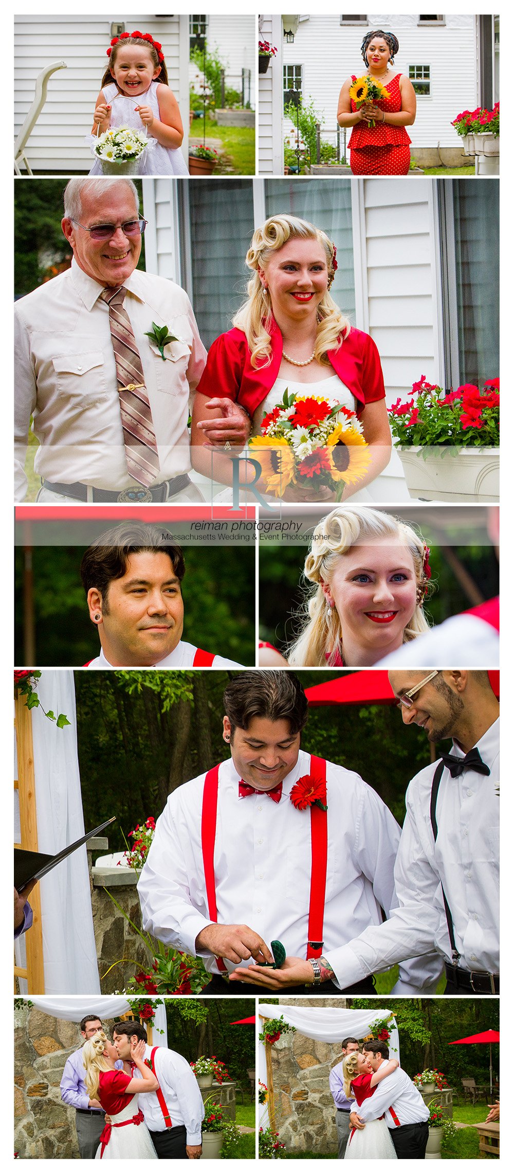 Reiman Photography, wedding, Berkley, backyard