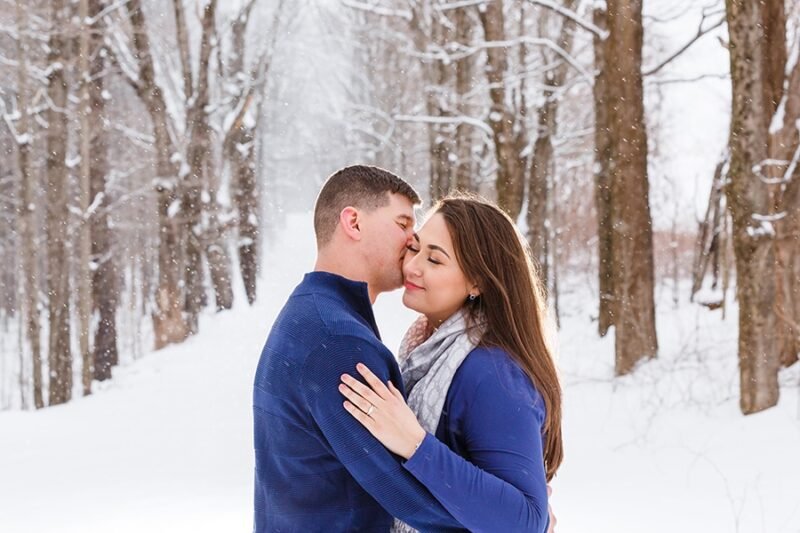 Winter, Engagement, Snow, Reiman Photography, Moore State Park