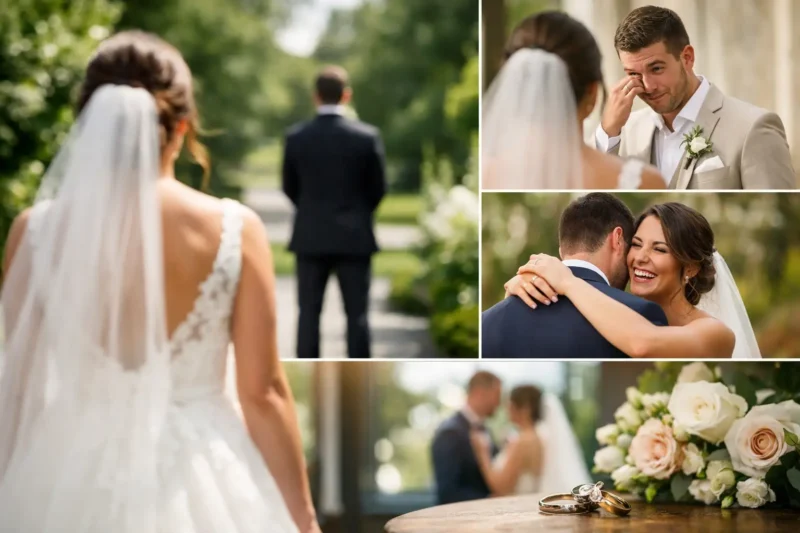 15 First Look Wedding Photos Ideas